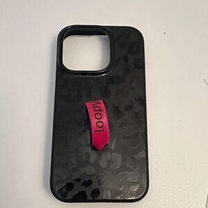 Loopy Case Black cheetah print case